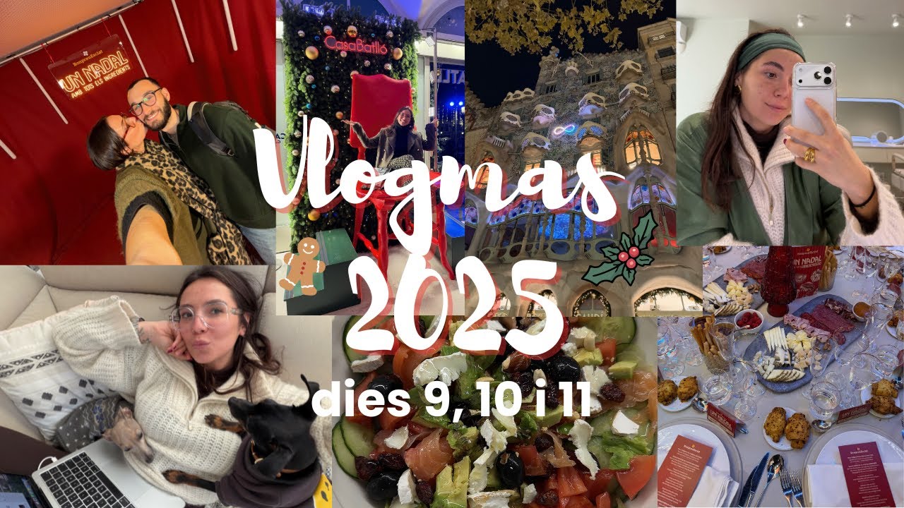 #VLOGMAS 2025// Comencen els sopars de Nadal, sortim a córrer, em converteixo en mainadera de gossos