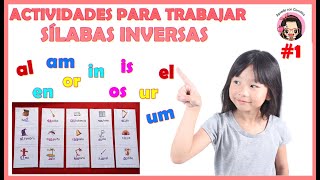 COMO TRABAJAR LAS SÍLABAS INVERSAS PARTE 1/COMO ENSEÑAR A LEER Y ESCRIBIR EN PRIMERO DE PRIMARIA