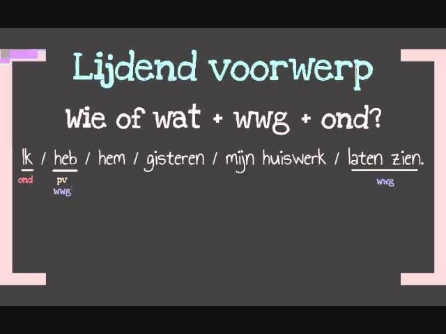 herhaling redekundig ontleden 2 hv - lessons - tes teach