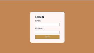 Simple Log in form using HTML CSS | Coding ASMR