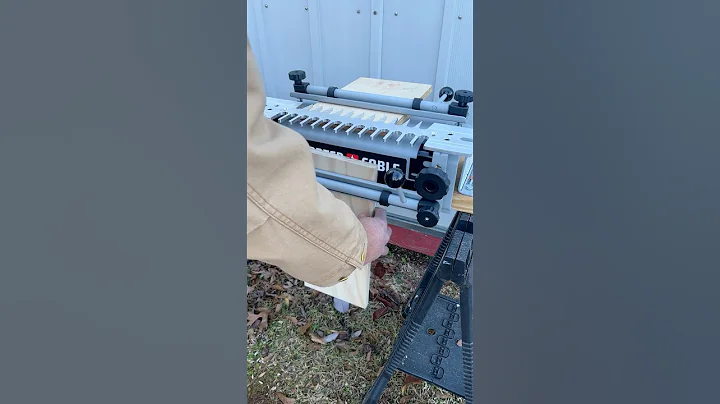 Making a Dovetail Joint With the Porter-Cable Dovetail Jig Kit #shorts #woodworking