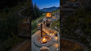 Luxury Mountain Retreat Restoration | Dream Cabin Makeover in the Wild 🌲🔥 #construction #timelapse
