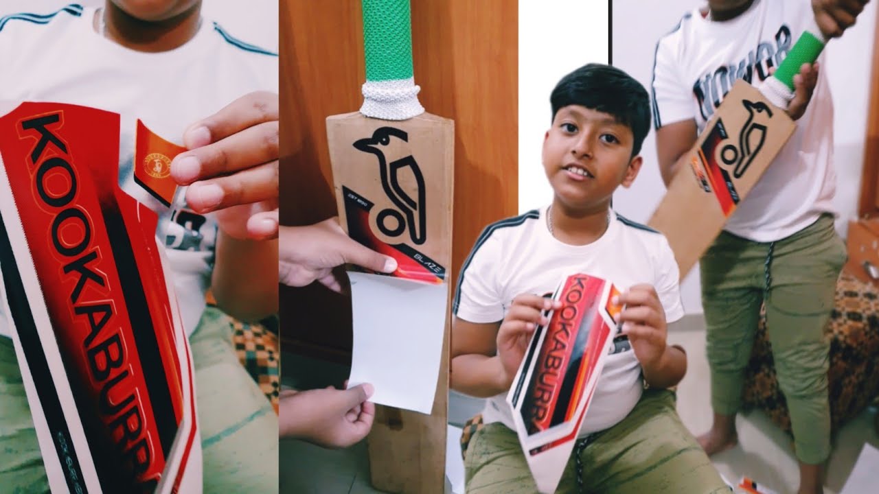 Kookaburra Blaze Cricket Bat Stickers For my Cricket Bat 🏏 YouTube