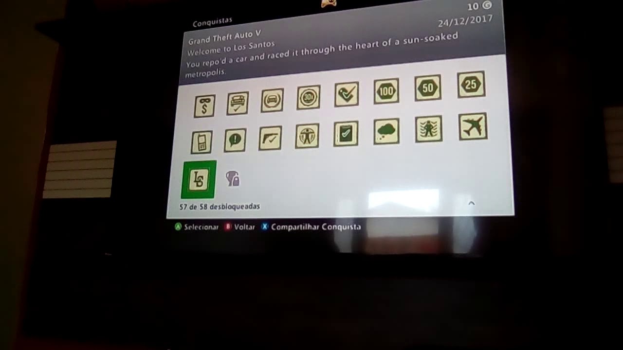 Todas minhas conquistas do gta 5 xbox 360