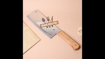 Dao đại chặt xương cán gỗ lưỡi dài Hàn Quốc inox cao cấp siêu bền DHQ01 | Gia Dụng BamBam