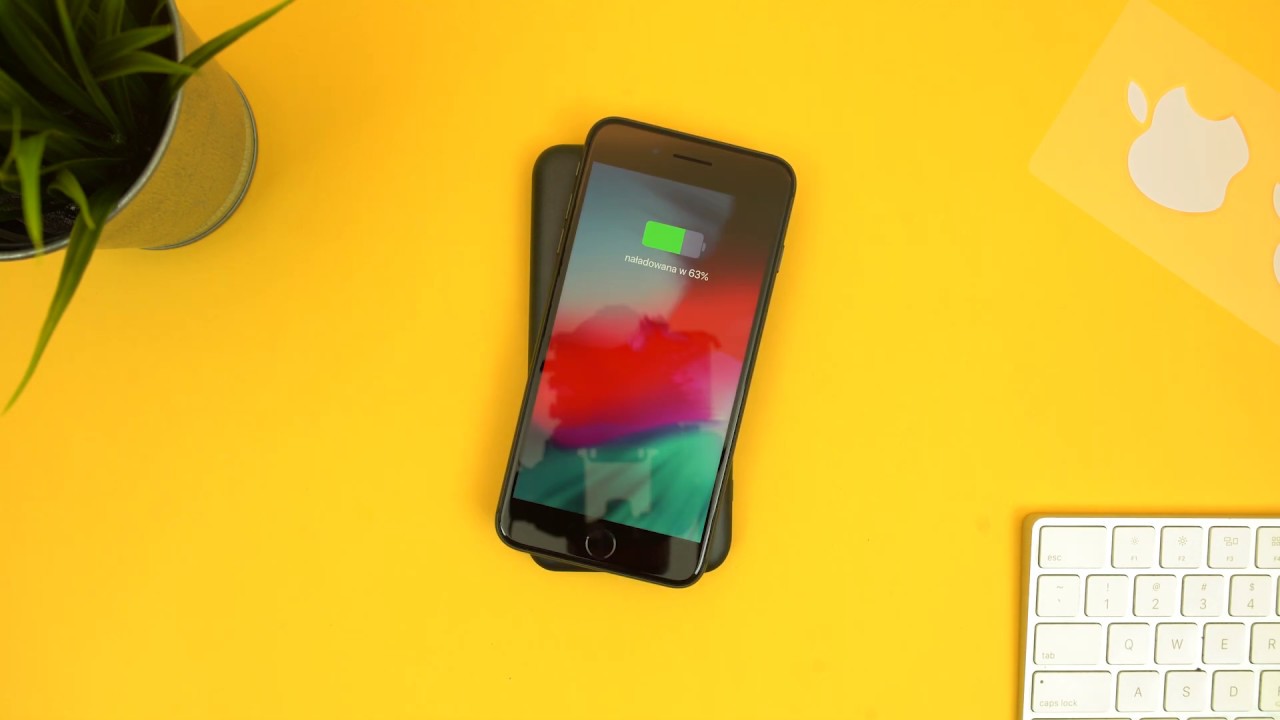 Indukcyjne ładowanie iPhone8Plus    Tronsmart WP01