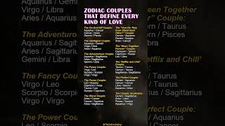 Zodiac Couples That Define Every Kind of Love💞#couple #friends #love #zodiac #zodiacsigns #astrology