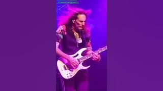 Steve Vai Stage Gimmick Blowing 4 Harmonics & Uses Tongue Teeth As Guitar Picks Ibanez Jem Sustainer