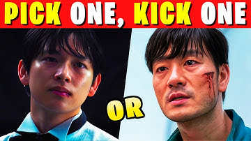 PICK one KICK one! SEASON 1 vs SEASON 3! 🦑🎮 SQUID GAME Season Battle QUIZ!