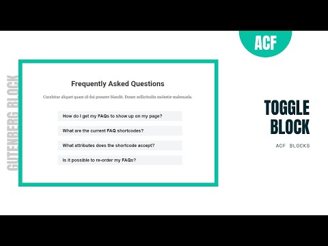 Gutenberg Content Toggle Block | ACF Blocks