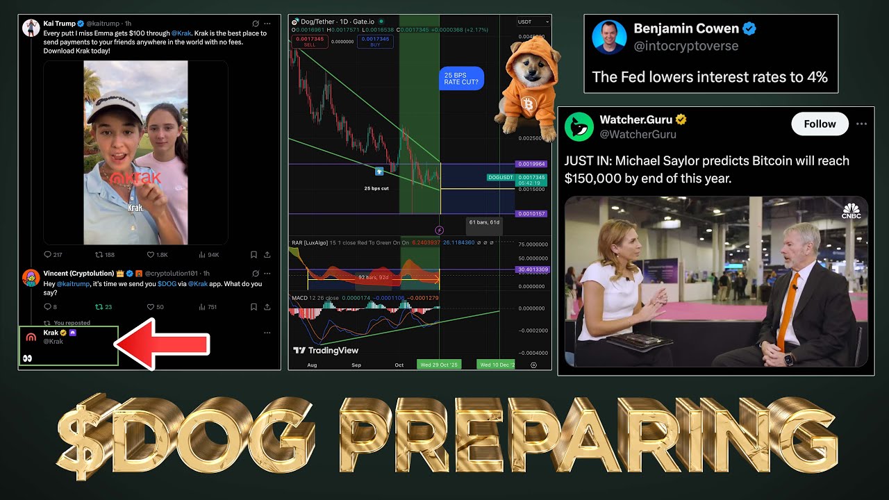 DOG Pump Imminent with Rate Cuts and QE 🧨💰 - YouTube