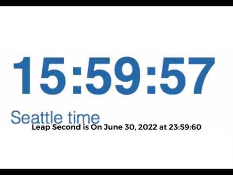Leap seconds is on June 30th - This is a very important video.