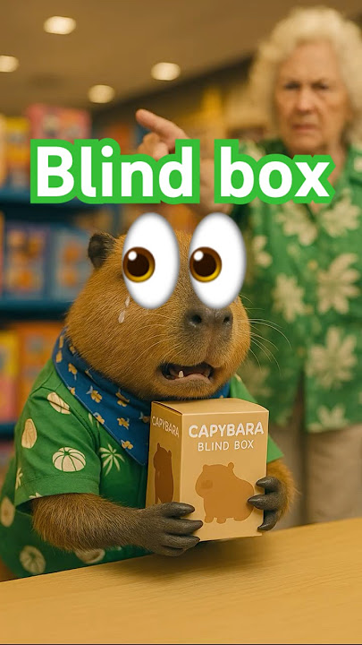 Capybara Got Caught with the capybara mystery box!” 😭🐾 #capybara   #funny #aianimals