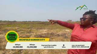 Latest update on Richfield Garden City Mowe still fast selling at N4.5m per plot of 600sqms