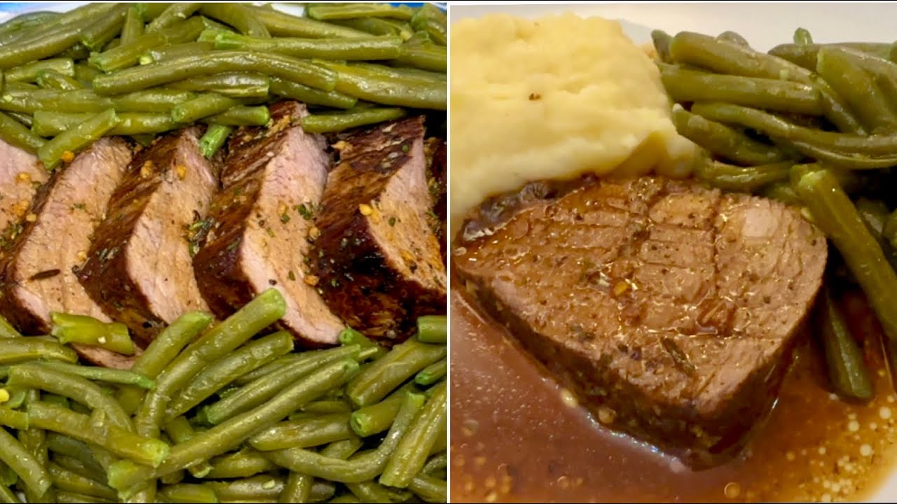 Filet Mignon-Chateaubriand with Purée & Beans Sauté | طريقة الفيليه مع البطاطا بوري واللوبيه السوتيه