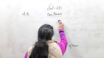 Class-3 EVS  Our Houses  Ch-12