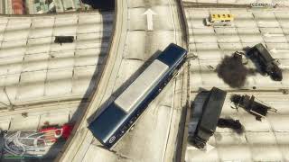 INSANE GTA 5 GLITCH – NPCS DRIVE OFF OVERPASS &amp; EXPLODE! 🤯CAR GO BOOM CRASH TEST CAR GUN MODE