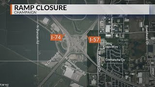 Ramp at I-57, I-74 interchange closing temporarily in Champaign