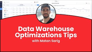 Data Warehouse Optimizations Every Developer Should Know | Webinar 🤓