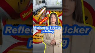 Reflector Sticker Printing Services On New Sign Advertising