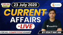 23 July Current Affairs 2020 | Current Affairs by Krati Ma'am | Current Affairs Today