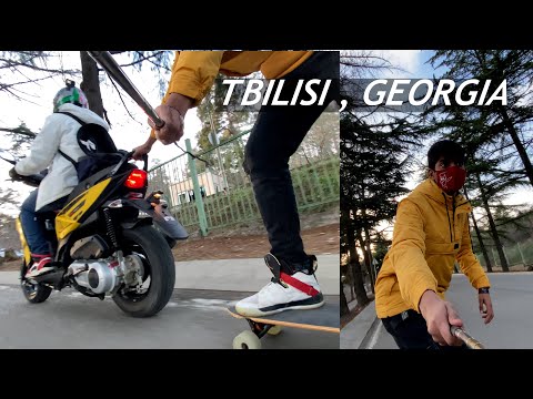 Chillets Day on Longboarding Ever | მთაწმინდის პარკი | Tbilisi , Georgia | longboard | vlog - 40
