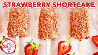 Sweet strawberries, creamy ice cream, a crunchy crumb topping — my
strawberry shortcake cream bars are here for summer. written recipe:
http://bit.ly/str...