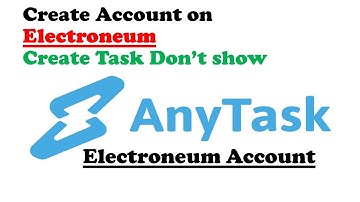 How to create Electroneum account on AnyTask|How to become seller Anytask.com in Urdu/Hindi in 2020
