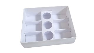Sharing Box with 6 Cavity Inserts & 3 Holes for dipping pots - Tutorial