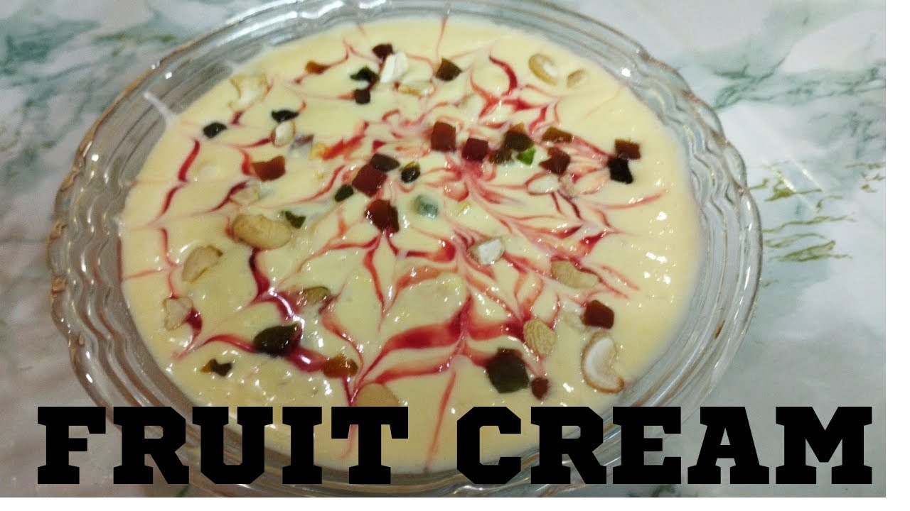 Fruit Cream Fruit Cream Recipe Fruit Cream Dessert how to make fruit