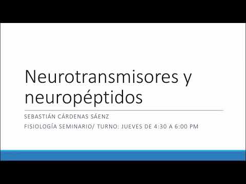 Vídeo: Diferencia Entre Neuropéptidos Y Neurotransmisores