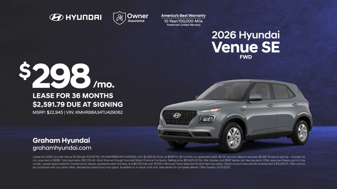Hyundai Venue 11/30/2025 6525705