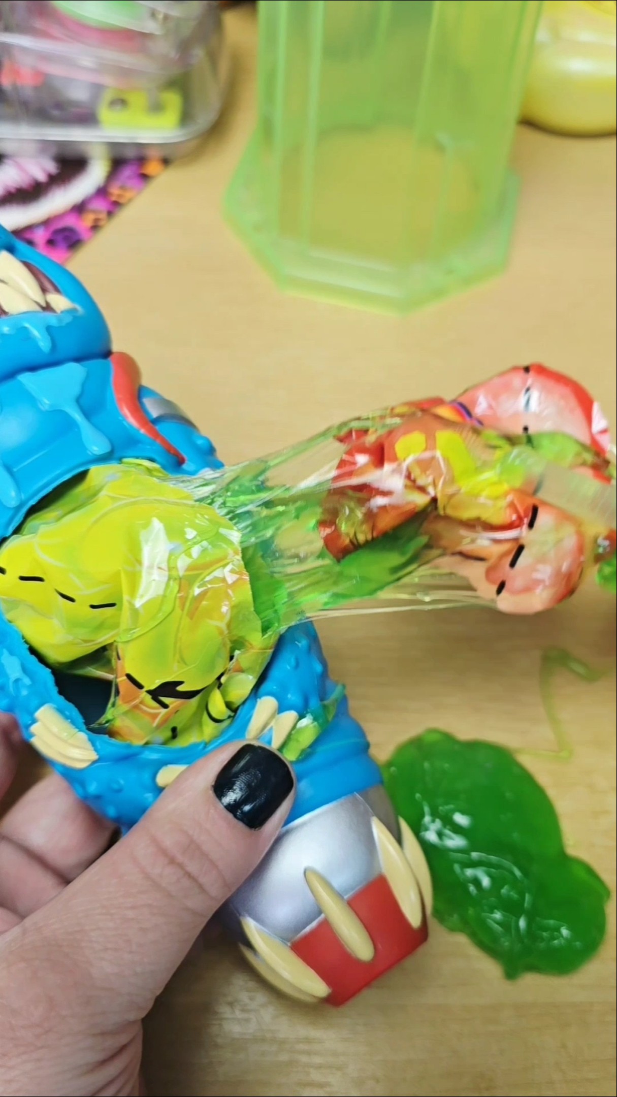 Dissecting Experiment 626 during its larval stage #asmr #treasurex