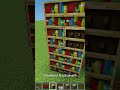 Hidden Door with the New Bookshelves in Minecraft🔥#shorts#shortvideo#viral #minecraft#trending