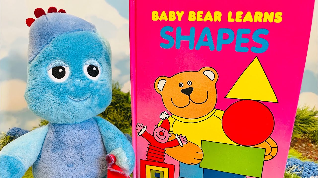 Iggle Piggle Soft Toy Baby Bear LEARNS SHAPES Pop-Up Book!