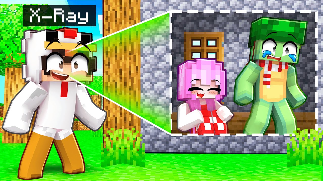 J'ai utilisé X-RAY pour tricher en CACHE CACHE sur Minecraft !