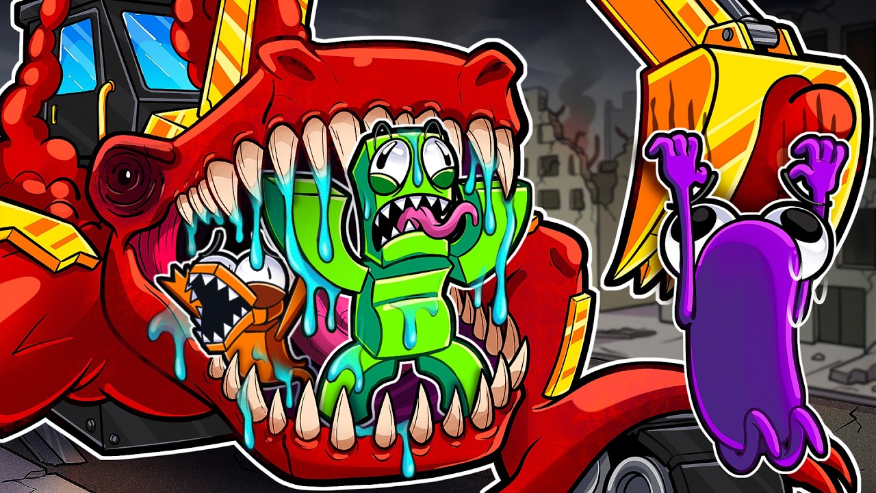 Leaked Infected EXCAVATOR EATS the RAINBOW FRIENDS?! (Morph world LEAK)