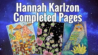     So Many Hanna Karlzon Completed Pages! | Summer Nights & More
