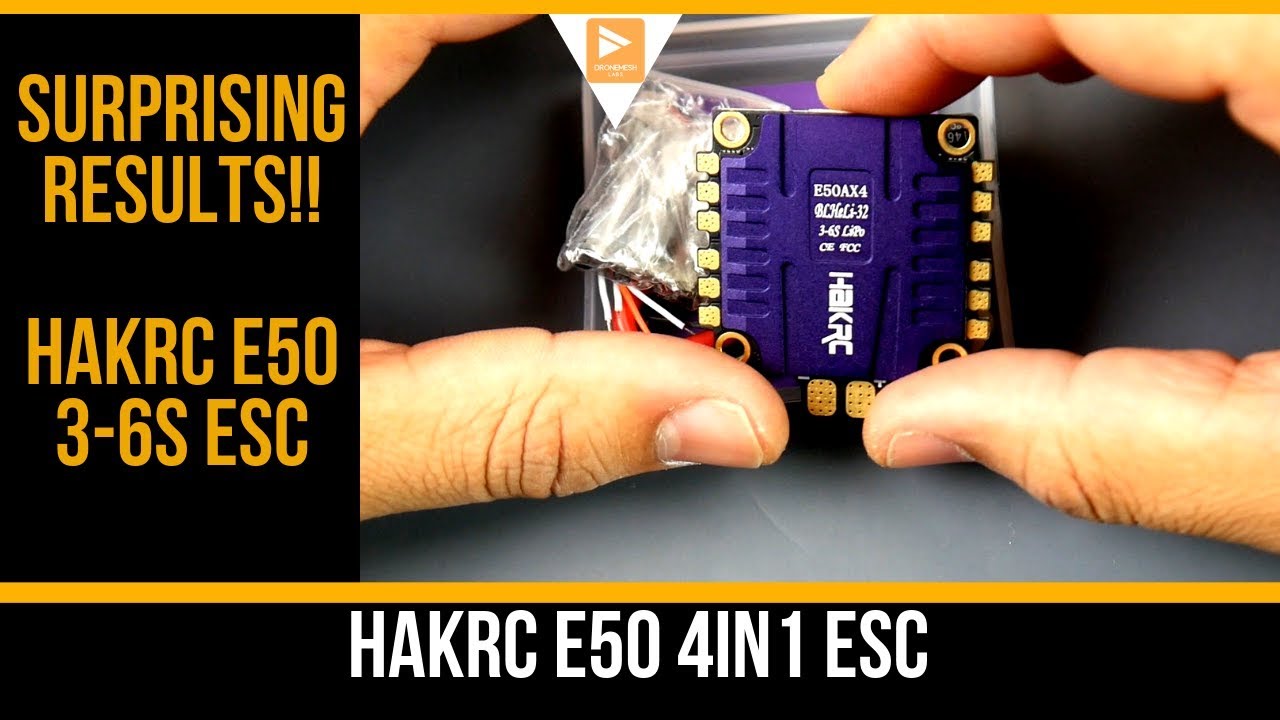 I DID NOT EXPECT THAT!!!  //  HAKRC E50 4in1 ESC Review and Noise Test