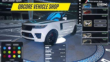 [FIVEM] Qbcore vehicle shop | FIVEM ROLEPLAY SCRIPT | qBCORE SHOP