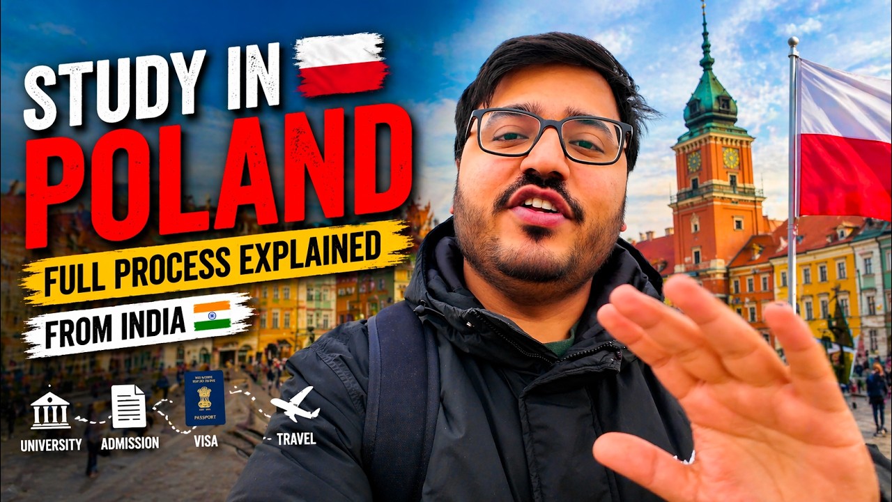 Study in Poland 🇵🇱 FULL Process Explained from India 🇮🇳| Cheapest ...