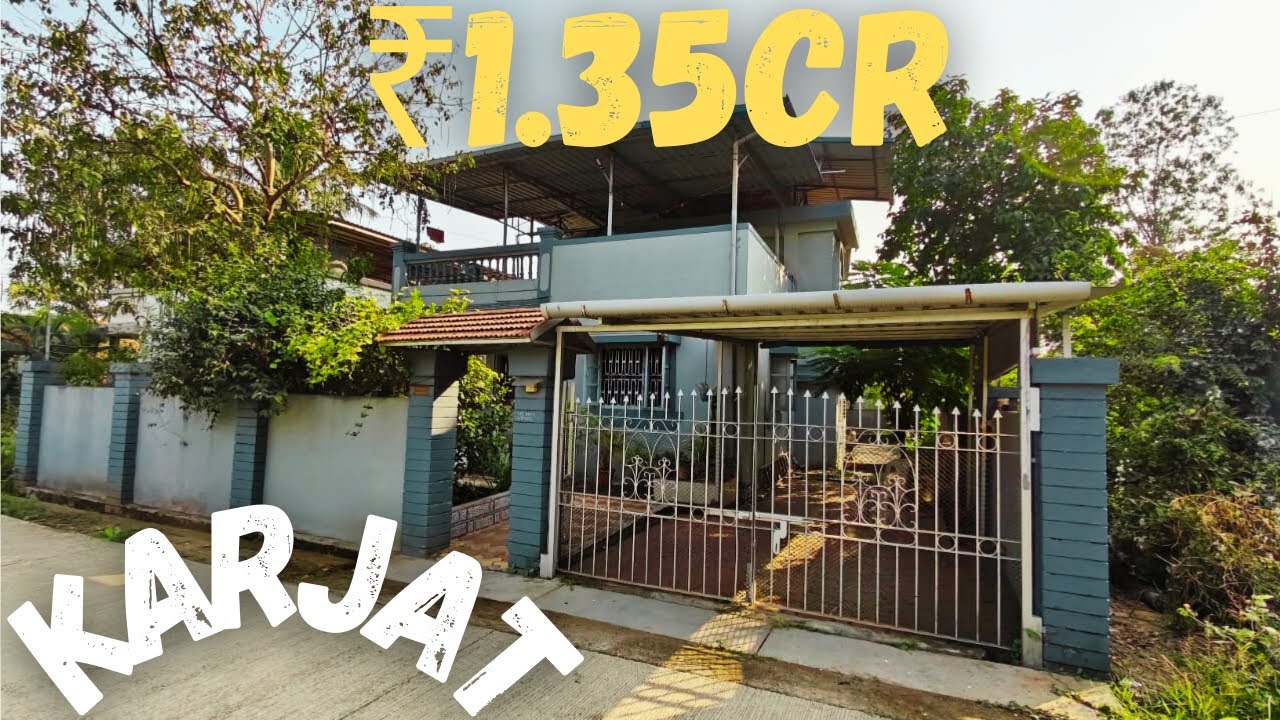 Ready NA Bungalow for Sale in Karjat | Near Upcoming Railway Station-3,000 Sq Ft | ₹1.35 Cr