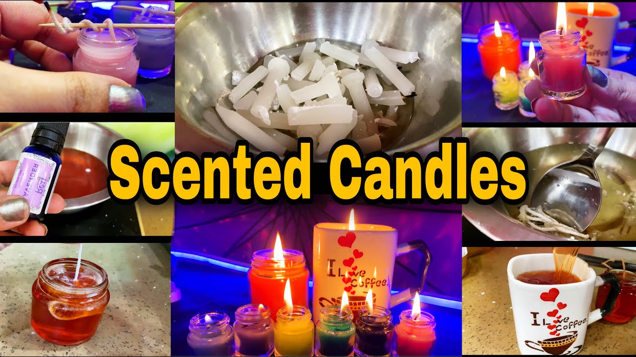 How to make scented candles from waste at home step by step DIY Aroma