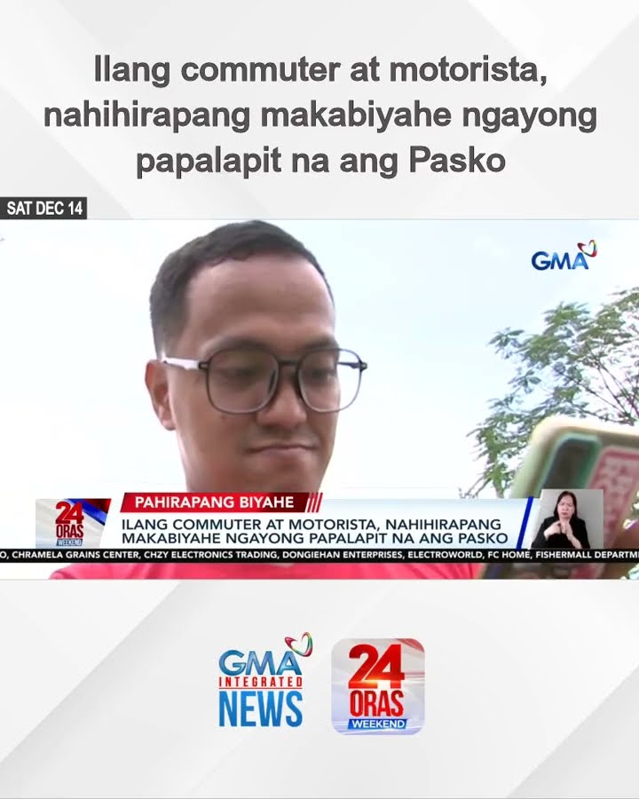 Ilang commuter at motorista, nahihirapang makabiyahe ngayong papalapit na ang Pasko| 24 Oras Weekend