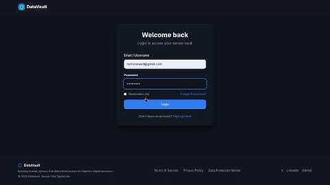DataVault | Hackathon Prototype Demo