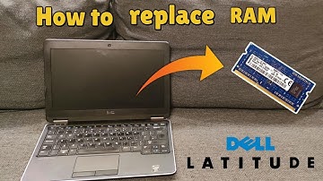 How to replace/disassemble dell latitude e7240 RAM (tutorial)
