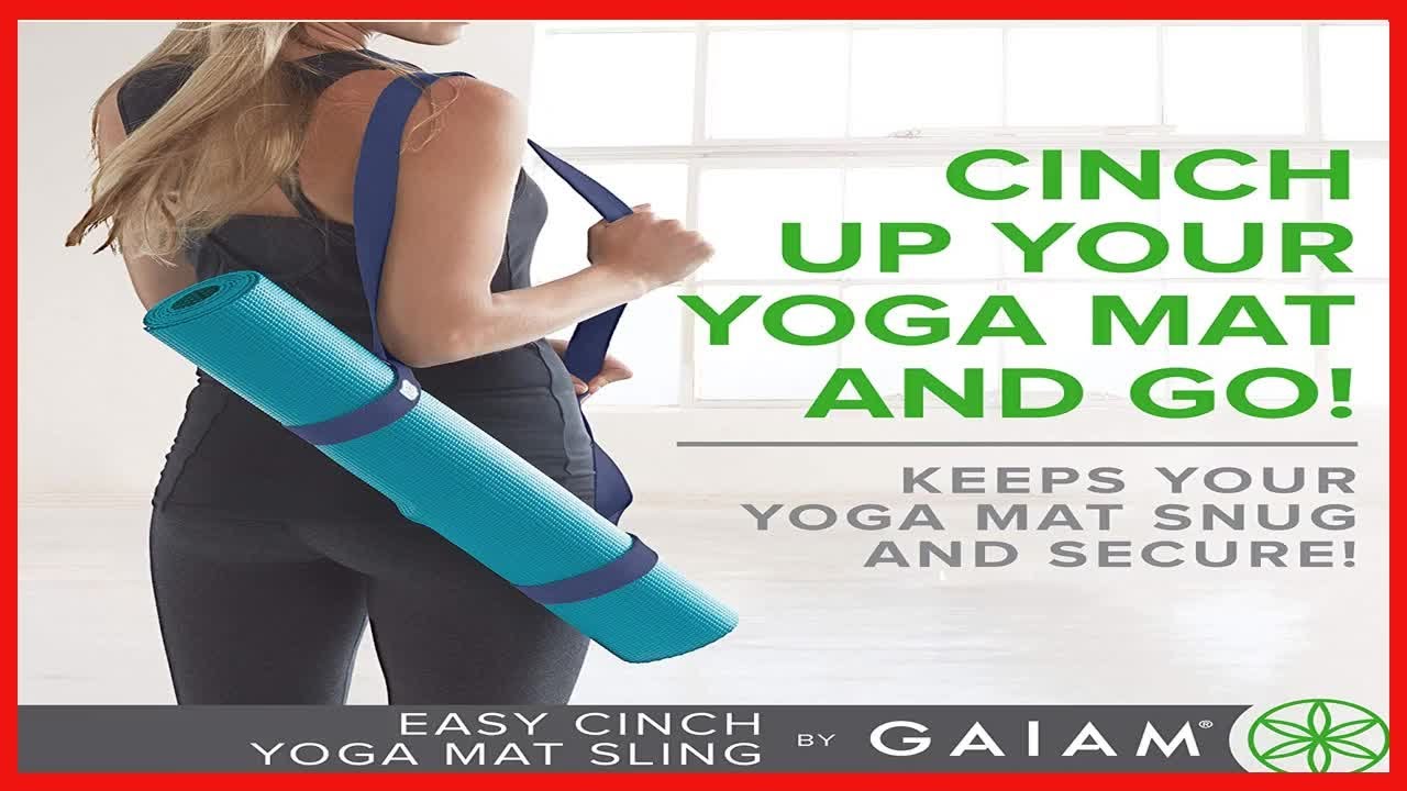 Gaiam Easy-Cinch Yoga Mat Sling, 1 Count (No Mat Included) 