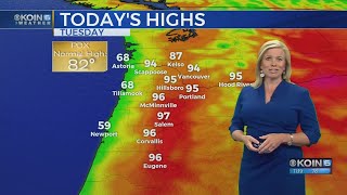 11 p.m. Tuesday evening forecast KOIN 6 News July 24, 2018