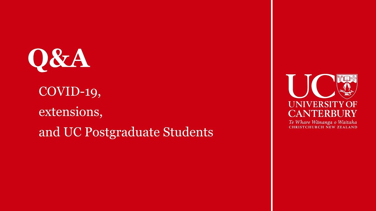 Covid 19 Coronavirus Updates University Of Canterbury