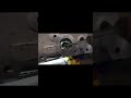 Grinding out the RB26 exhaust bump